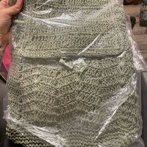 Straw braided backpack   - Picture 3 of 3